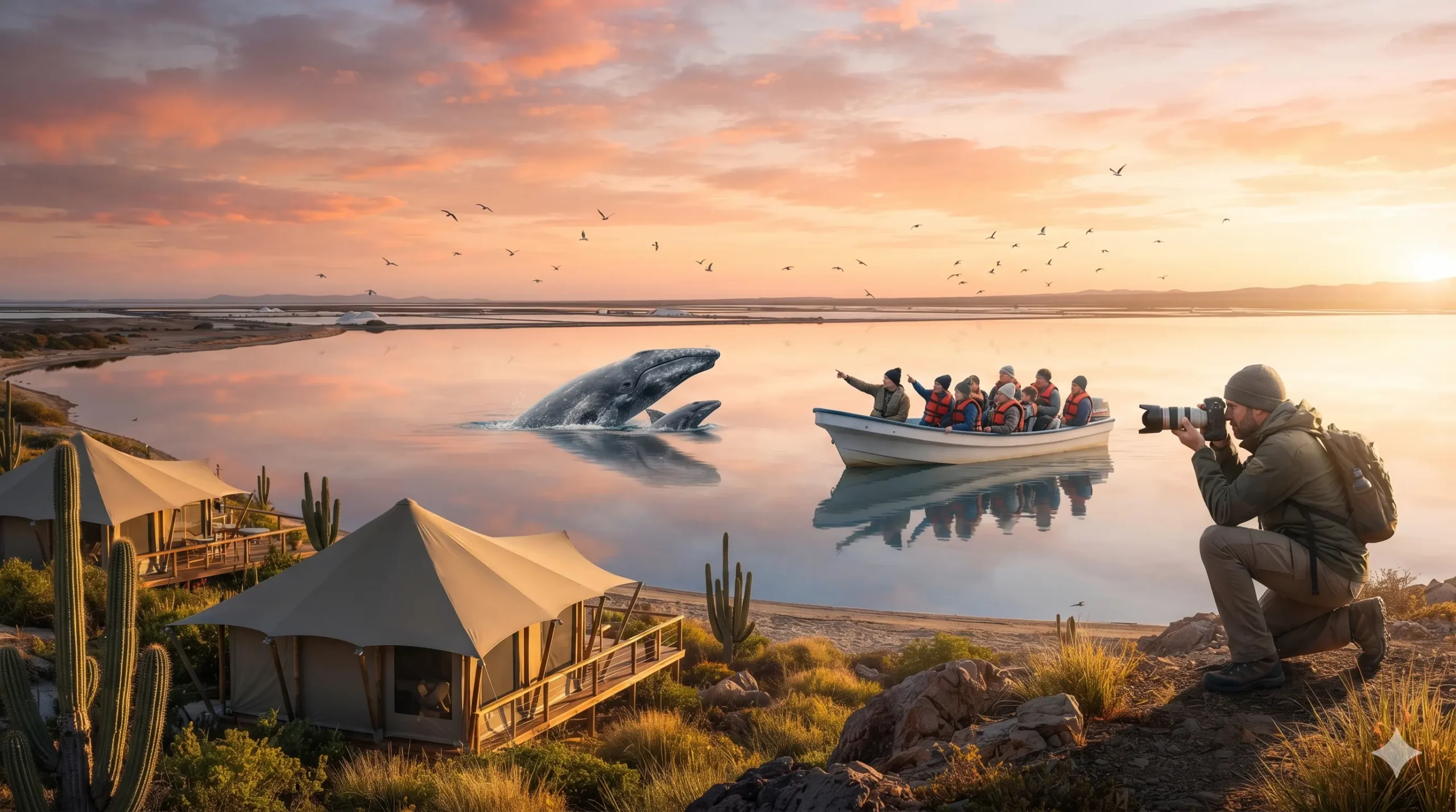 whale watching in Baja Lagoons