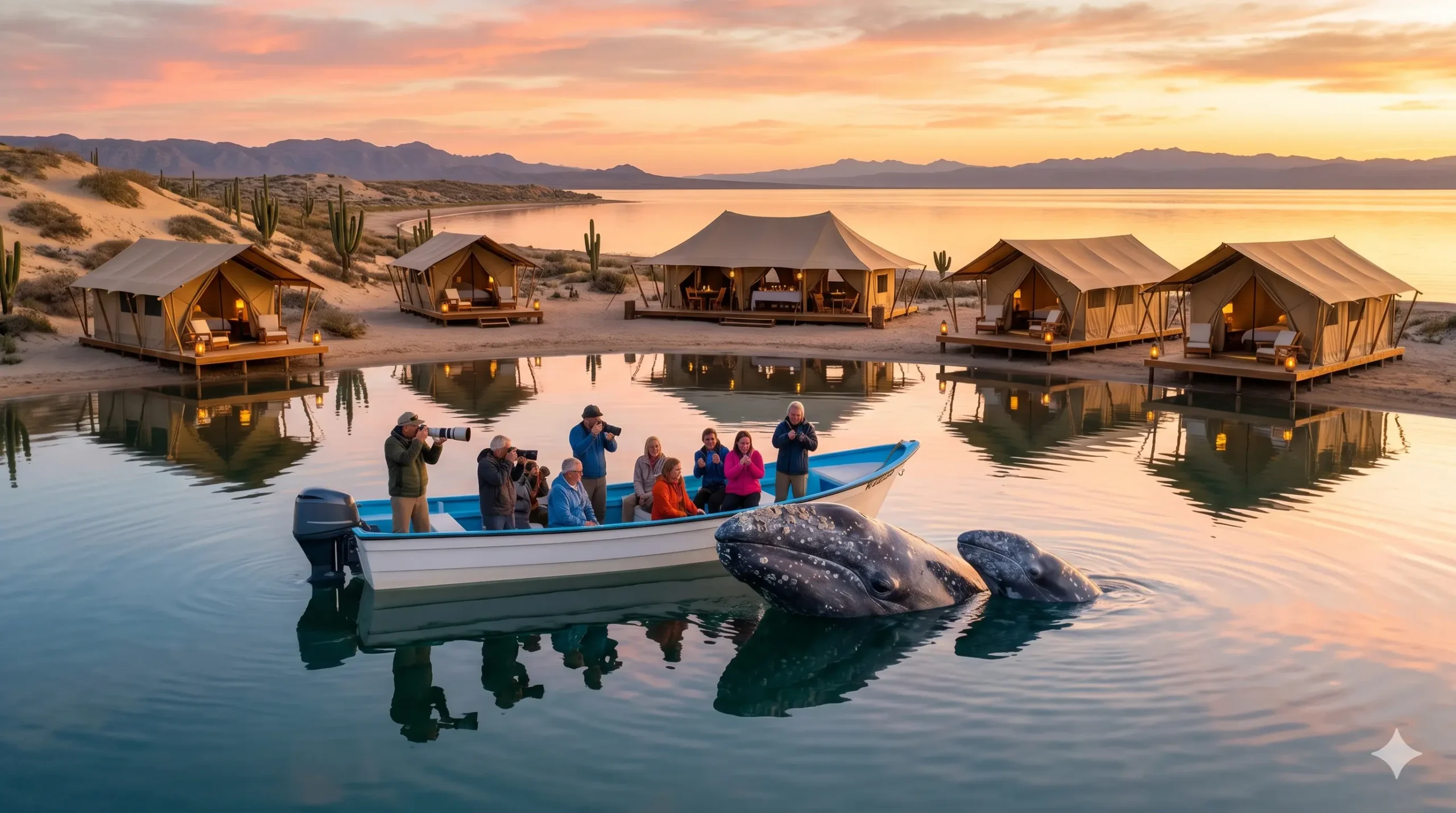 Baja Whale watching camp