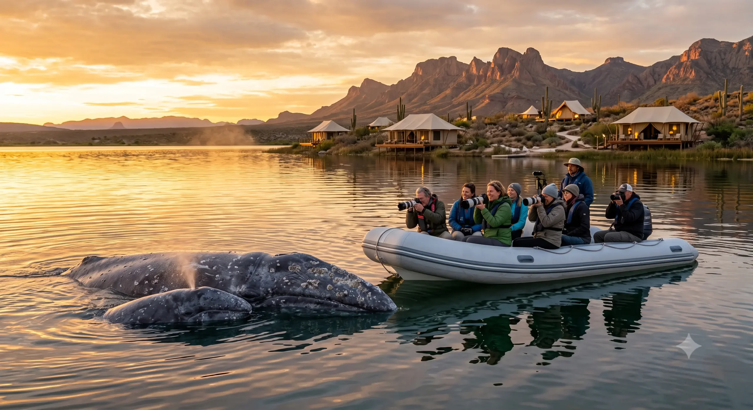 Mexico whale watching camp